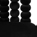 Scaun Bubble Beam, Homla, 56.5x52x87 cm, metal/catifea din poliester, negru/auriu