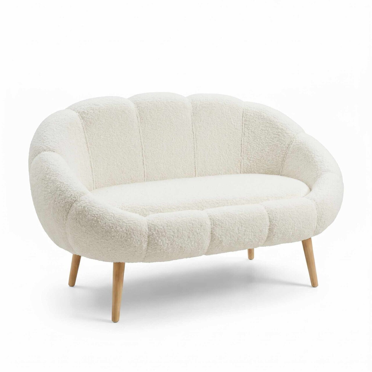 Canapea 2 locuri, Atelier del Sofa, 251BLS1114, PAL, Alb — imaginea 3