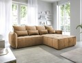 Coltar extensibil dreapta 4 locuri ELTAP, RT-45TOS, Campo, 265x196x88 cm, lemn/poliester, mustar