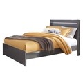 Pat Queen Size 154x204 cm, Steelson, L.227 l.164 H.124/37.5, pal, gri/crom