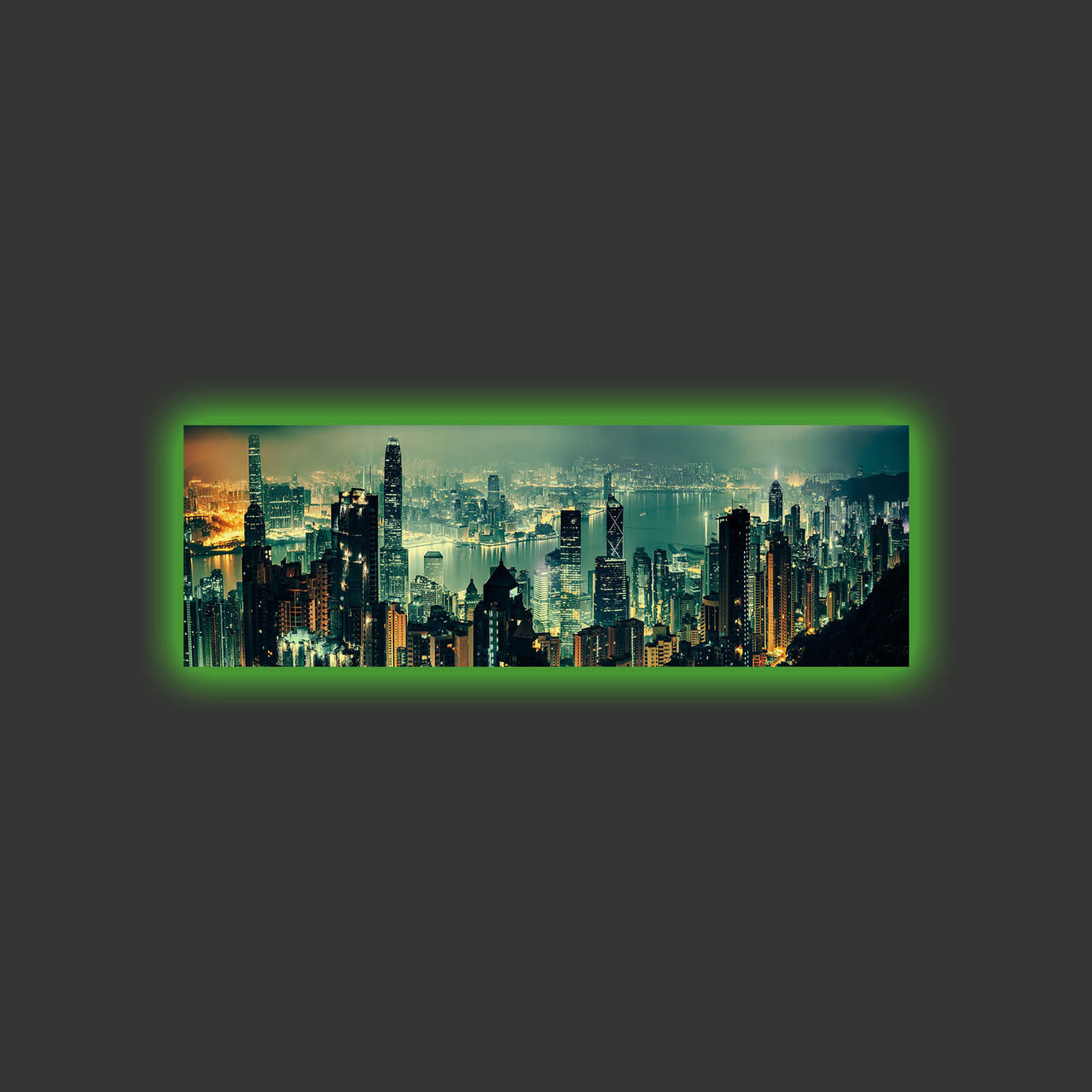 Tablou decorativ cu lumina LED, 3090MDACT-005, 30 x 90 cm, Multicolor - view 3