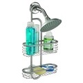Organizator suspendat de baie pentru capul de dus Basic, iDesign, 25.5x12x52 cm, inox