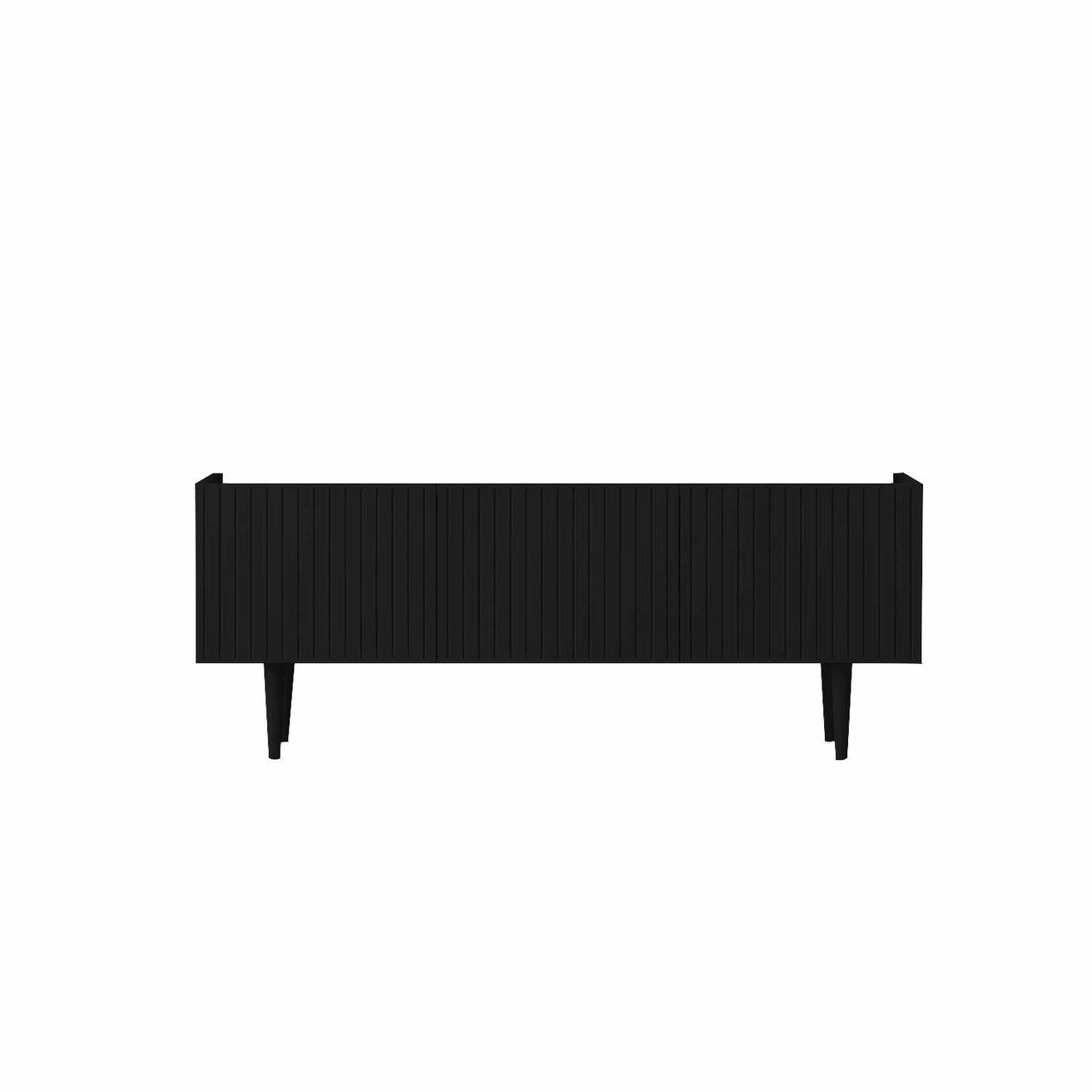 Comoda TV, Hanah Home, Capella 140, 140x50x29 cm, MDF, Negru - view 4