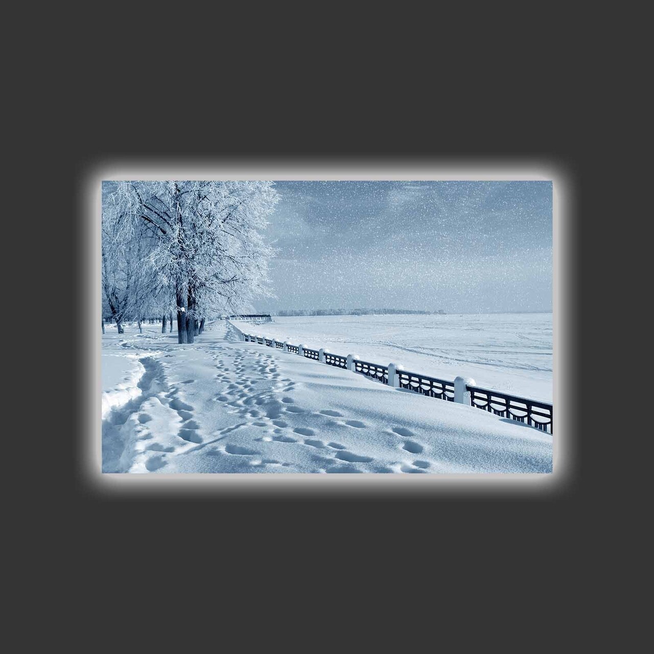Tablou decorativ cu lumina LED, 4570HDACT-045, Dimensiune: 45 x 70 cm, Multicolor - view 3