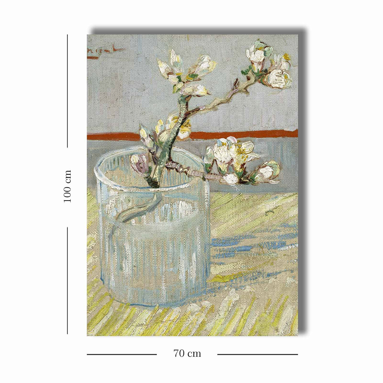 Tablou decorativ, 70100VANGOGH027, Canvas, Lemn, Multicolor