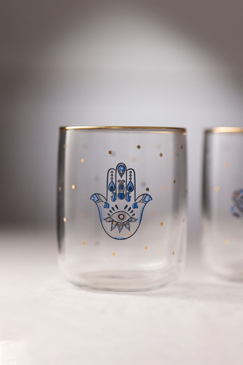 Set pahare, Hermia, 127RKL1149, Auriu / Transparent - view 2