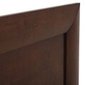 Pat 180x200 cm cu somiera, Luvru, L.210 l.208 H.120, pal/mdf/furnir de fag, maro