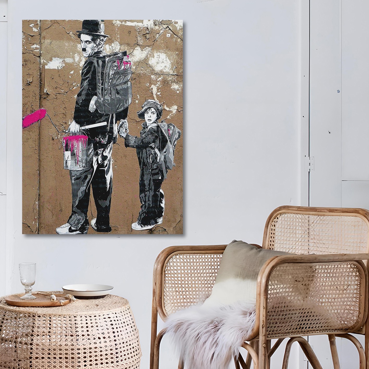 Tablou decorativ, KNV4488_5070 (50 x 70), Canvas, Canvas imprimat, Multicolor