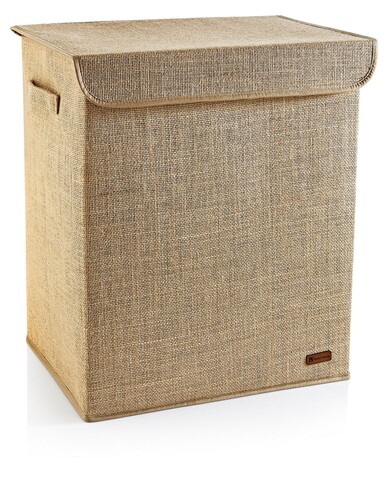 Cutie de depozitare din pâslă, YLC433, 40x50x30 cm, Iuta, Maro deschis