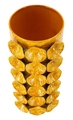 Vaza decorativa Drop, Mauro Ferretti, 16x15x33 cm, fier, galben