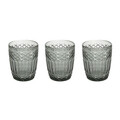 Set 3 pahare Claire, Tognana Porcellane, 300 ml, sticla, gri