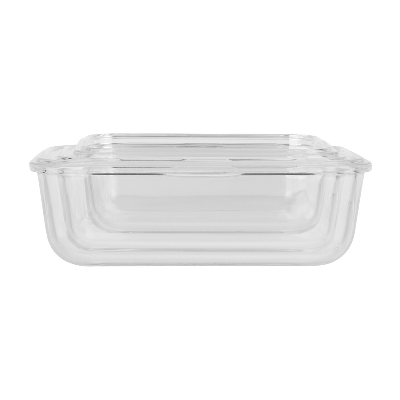 Set 3 caserole cu capac Berlinger Haus, Matte Green, 570 ml / 840 ml / 1.18 L, sticla/plastic, verde/transparent - imagine 3