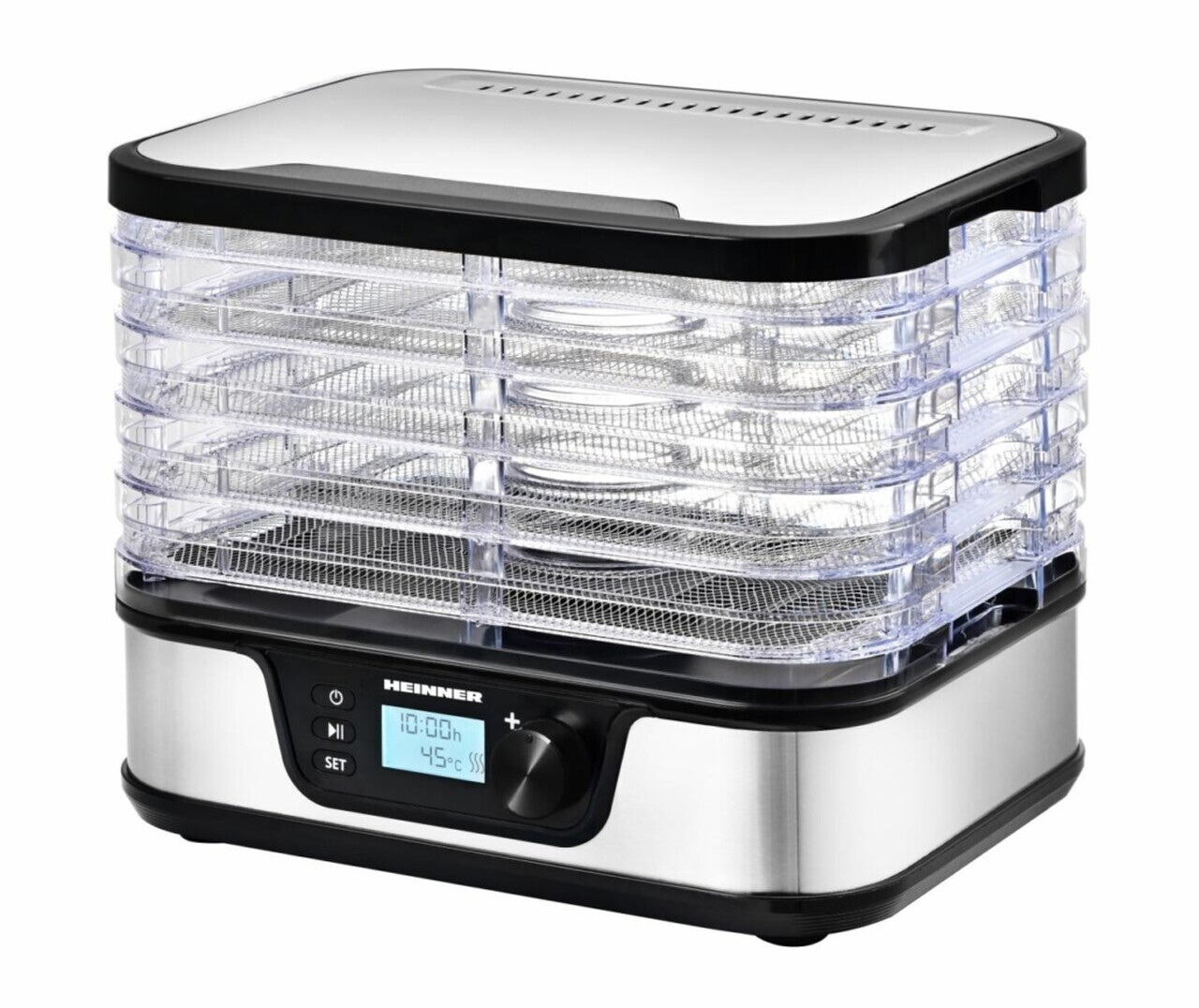 Deshidrator fructe si legume EliteDry, Heinner, 320-380W, argintiu/negru - view 6