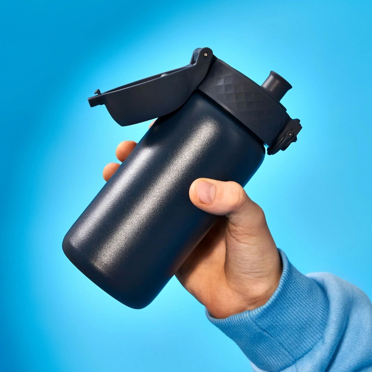Sticla apa pentru copii, inox, 400ml, Ash Navy - Ion8 - view 7