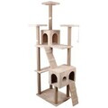 Casă pentru pisici, Paws & Whiskers, Verona, MATERIAL TEXTIL WELSOFT, Bej