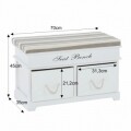 Bancheta cu 2 sertare Lavica 1, 70x35x45 cm