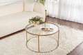 Masuta de cafea, Nordure, Aurum, Auriu / Transparent