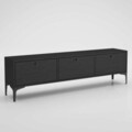 Comoda TV, Wood'n Love, Etna, 160 x 30 x 49 cm, pal/metal, negru
