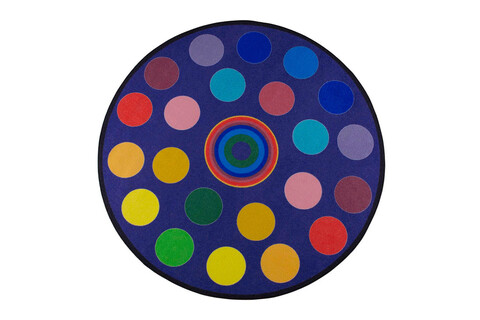 Covor, Circles, Poliamida, Multicolor