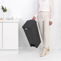 Cos de gunoi cu pedala, Brabantia, StepUp, 40 L, 35.2x28x66.6 cm, polipropilena, gri inchis