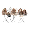 Decoratiune de perete, Casting Leaf 2, Metal, Dimensiune: 112 x 67 cm, Multicolor