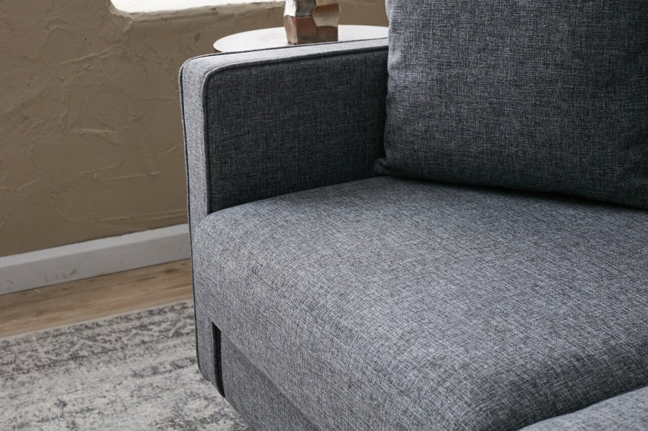Canapea 2 locuri, Atelier del Sofa, 613LFS1140, Gri — imaginea 3
