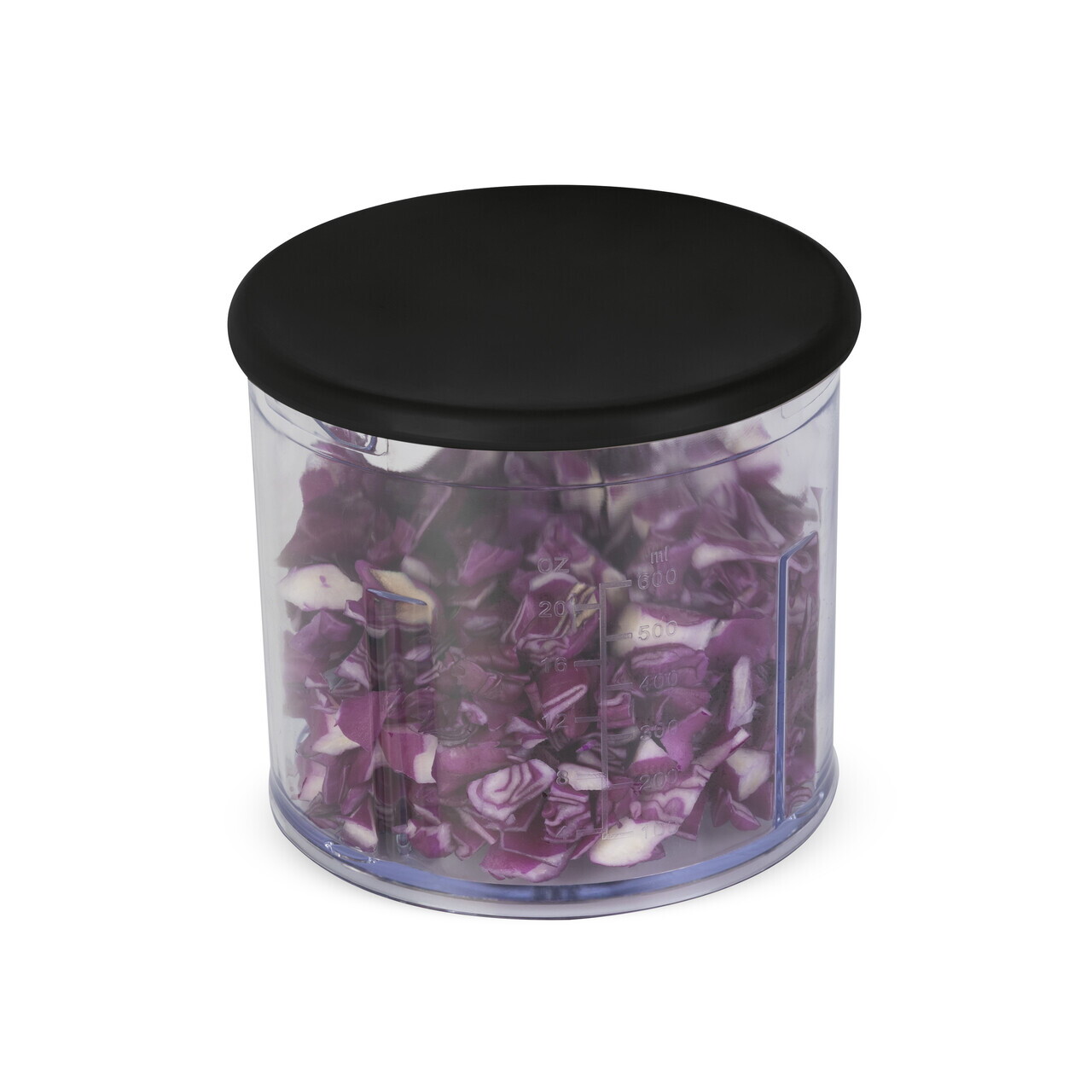 Tocator 2 in 1 Berlinger Haus, Black Silver, 600 ml, plastic, negru/transparent - imagine 5
