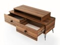 Comoda TV Kardelen, Kalune Design, 115x15x45 cm, maro