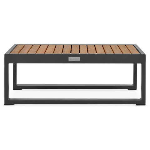 Masuta pentru gradina/terasa Nest, 75x27.5x37.5 cm, aluminiu, lemn de teak, antracit/natur