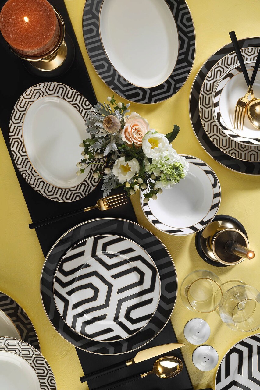 Serviciu de masa 53 piese INBNKL53YT43011771, Kutahya Porselen, portelan, multicolor - 1 | YEO