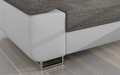 Coltar extensibil stanga 4 locuri ELTAP, Armd-55, Armando, 289x203x85 cm, lemn/poliester, gri/alb