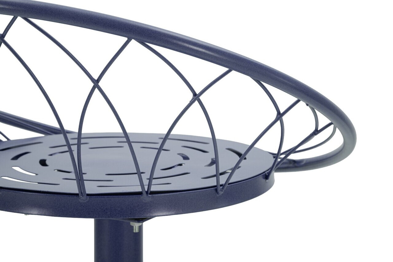 Scaun de bar, Mauro Ferretti, Clox, 49x45x92 cm, metal, mov - imagine 4