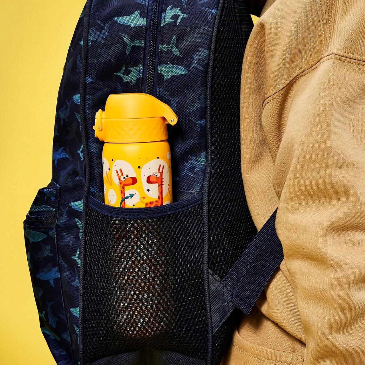 Sticla apa pentru copii, inox, 600ml, Giraffes - Ion8 - view 9