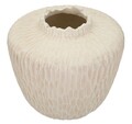 Vaza decorativa Shade, Mauro Ferretti, 35x32.5 cm, oxid de magneziu, crem