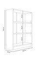 Corp biblioteca, Hanah Home, Bili3 80, 80x105x28 cm, Alb
