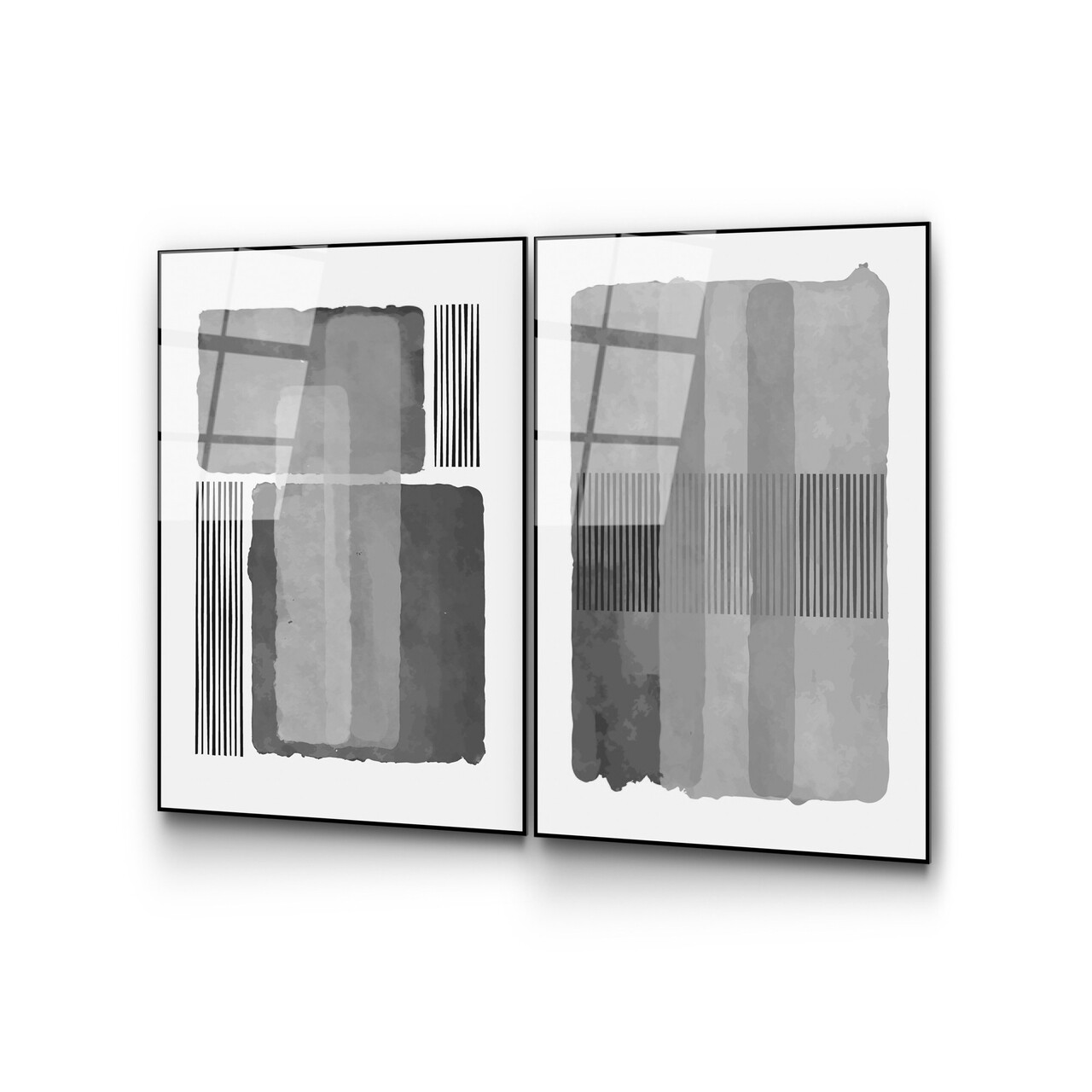 Tablou decorativ (2 Pieces), UV-948, Dimensiune: 45 x 65 cm (2 bucăți), Multicolor - view 4