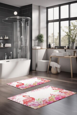 Set covorase de baie, Cartwright, CT-5214, Poliester, Multicolor