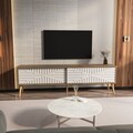Comoda TV, Zena Home, Riso, Nuc/Alb