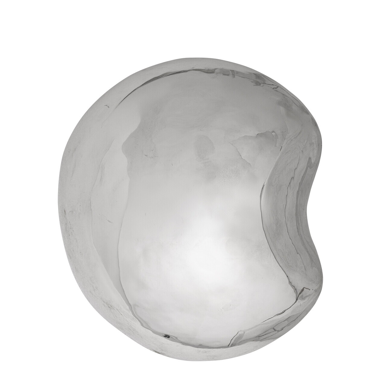 Decoratiune de perete, Bloomingville, Bobby, 21x8x18.5 cm, ceramica, argintiu