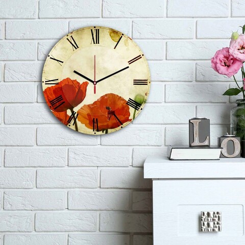 Ceas de perete, 3030ms-044, mdf, ø30 cm, multicolor