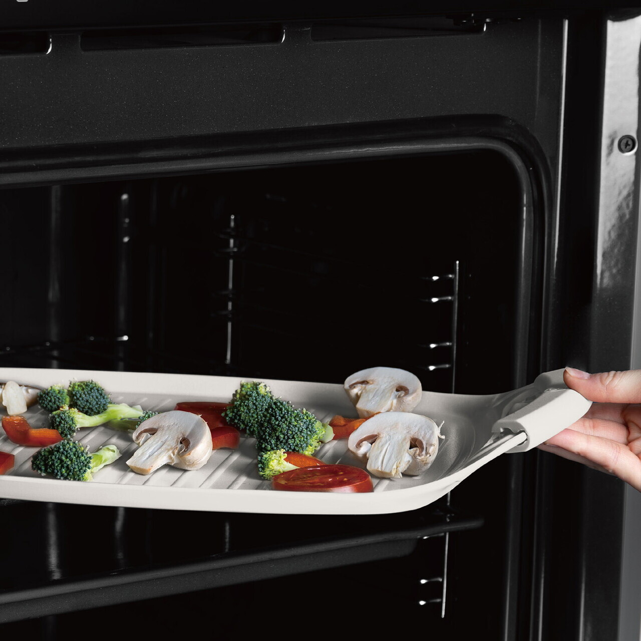 Tava grill Berlinger Haus, Sahara, 47x29 cm, aluminiu forjat, crem mat - imagine 6
