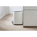 Cos de gunoi cu pedala, Brabantia, Bo Pedal, 11+23 L, 36.3x54x44 cm, otel, alb