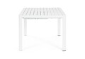 Masa extensibila pentru gradina/terasa Kiplin, Bizzotto, 149 x 97/149 x 77.5 cm, aluminiu, alb