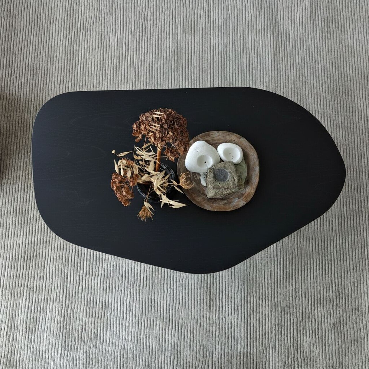 Masuta de cafea, Hanah Home, Nova, 100x35x60 cm, PAL, Negru — imaginea 5