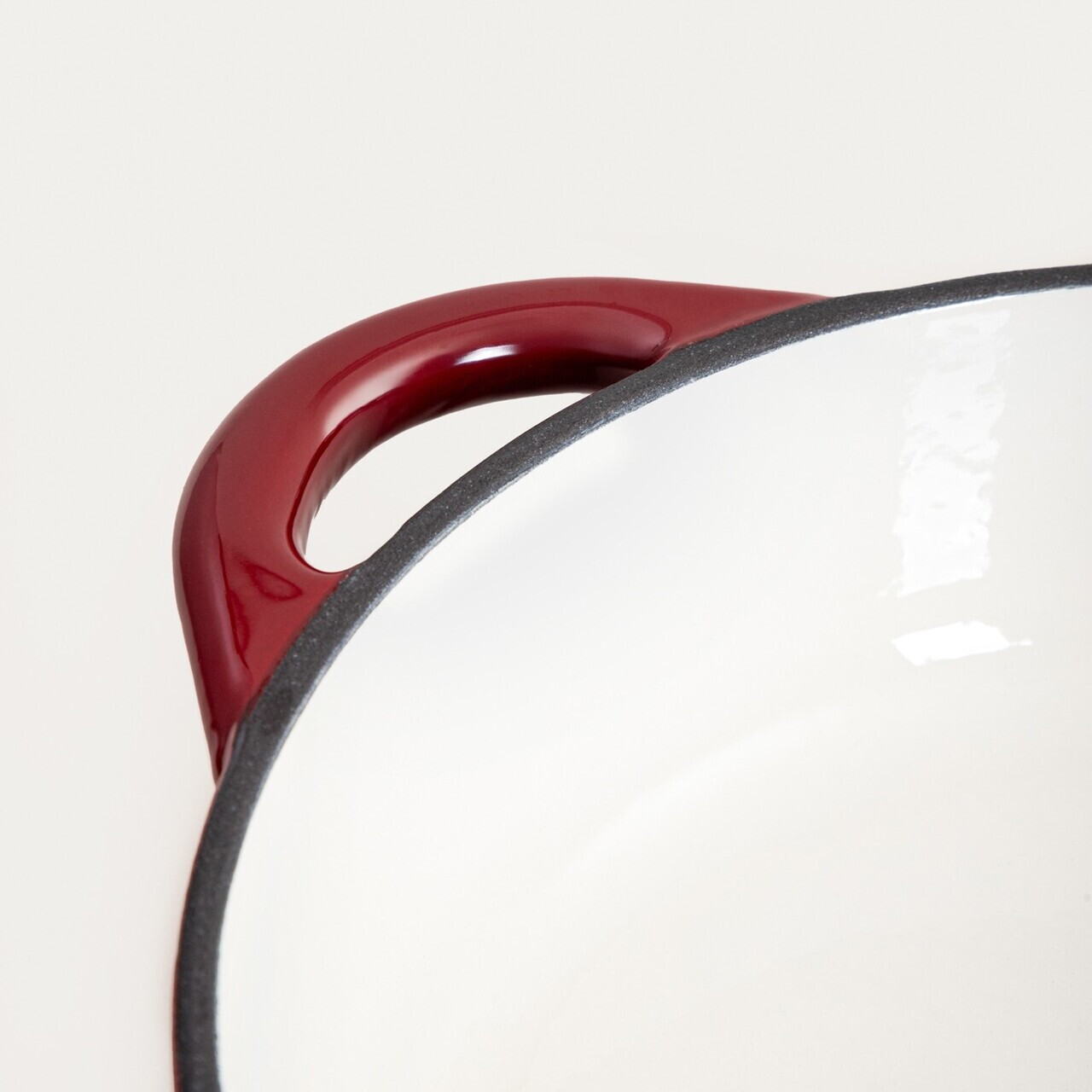 Oala Andreas, Homla, 28 cm, 2.5 L, fonta, visiniu - view 5