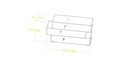 Comoda LIVA, Gauge Concept, 103x31x53 cm, PAL, alb/sonomo