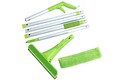 Racleta cu spray Maximex, Window, 219x27 cm, poliester/poliamida, verde/argintiu