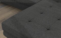 Coltar extensibil dreapta 4 locuri ELTAP, Armd-38, Armando, 289x203x85 cm, lemn/poliester, gri inchis