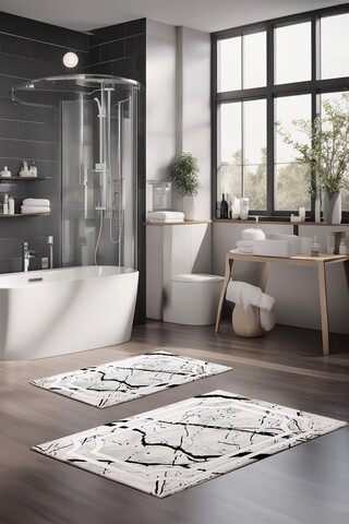 Set covorase de baie, Cartwright, CT-5170, Poliester, Multicolor