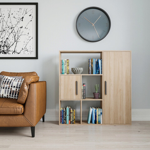 Corp biblioteca, Colman, Ridge, 120x25x123.6 cm, Stejar Colman